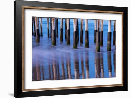 Ventura Pier Reflections II-Lee Peterson-Framed Photo