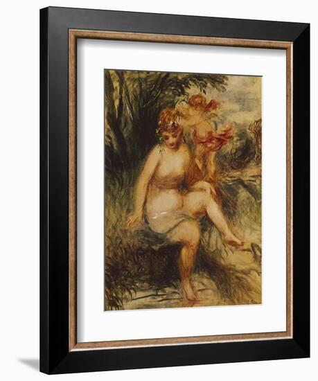 Venuis and Love (Allegory), 1860-Pierre-Auguste Renoir-Framed Giclee Print