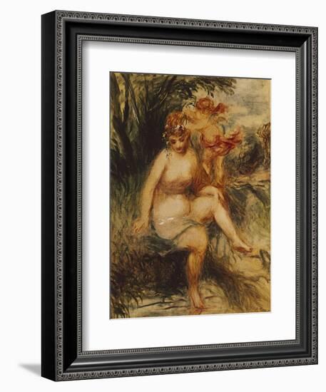 Venuis and Love (Allegory), 1860-Pierre-Auguste Renoir-Framed Giclee Print