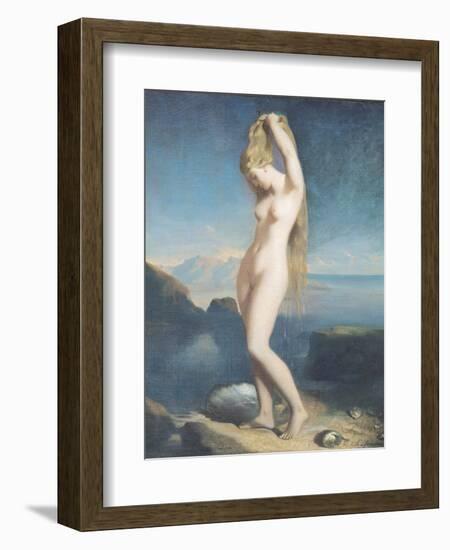 Venus Anadyomene, or Venus of the Sea, 1838-Theodore Chasseriau-Framed Giclee Print