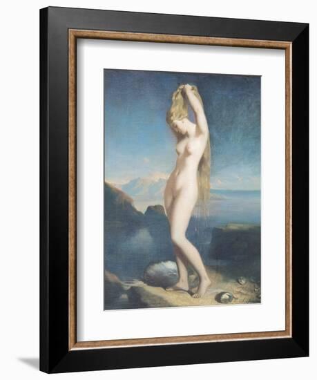 Venus Anadyomene, or Venus of the Sea, 1838-Theodore Chasseriau-Framed Giclee Print