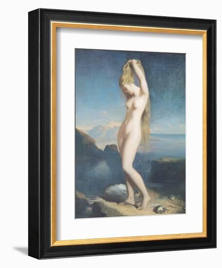 Venus Anadyomene, or Venus of the Sea, 1838-Theodore Chasseriau-Framed Giclee Print