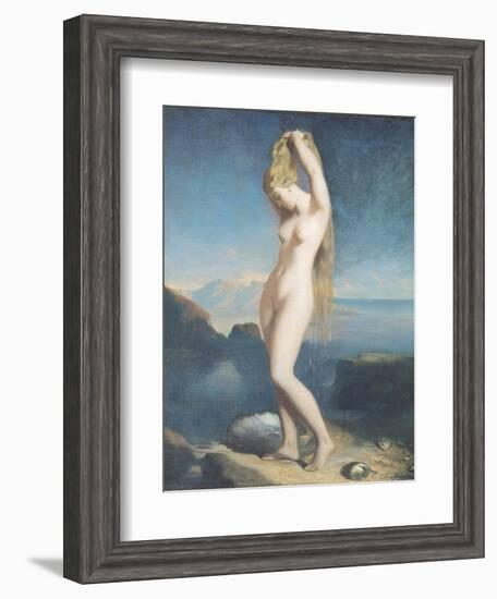 Venus Anadyomene, or Venus of the Sea, 1838-Theodore Chasseriau-Framed Premium Giclee Print