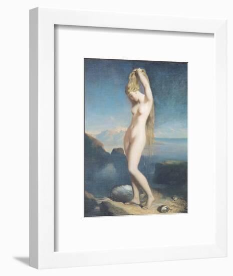 Venus Anadyomene, or Venus of the Sea, 1838-Theodore Chasseriau-Framed Premium Giclee Print