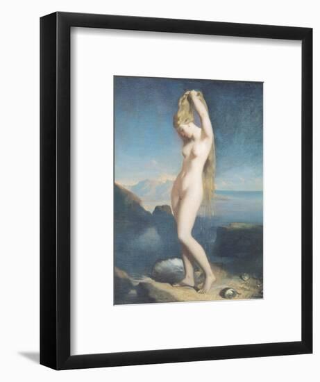 Venus Anadyomene, or Venus of the Sea, 1838-Theodore Chasseriau-Framed Premium Giclee Print