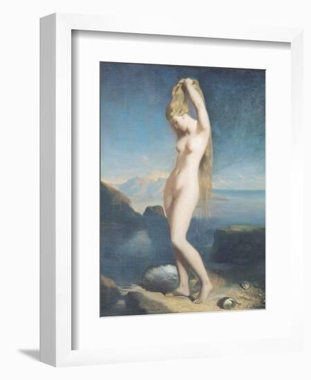 Venus Anadyomene, or Venus of the Sea, 1838-Theodore Chasseriau-Framed Premium Giclee Print