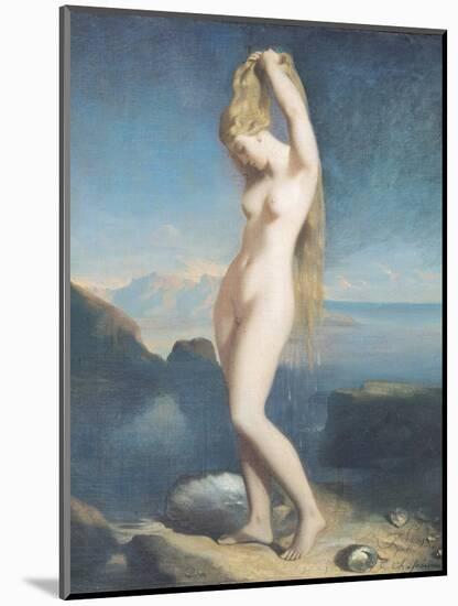 Venus Anadyomene, or Venus of the Sea, 1838-Theodore Chasseriau-Mounted Premium Giclee Print
