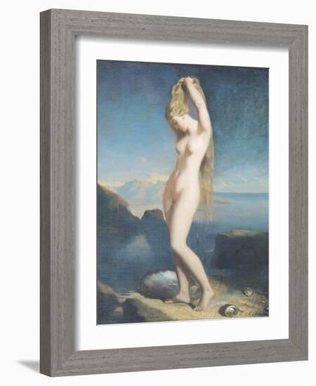 Venus Anadyomene, or Venus of the Sea, 1838-Theodore Chasseriau-Framed Giclee Print