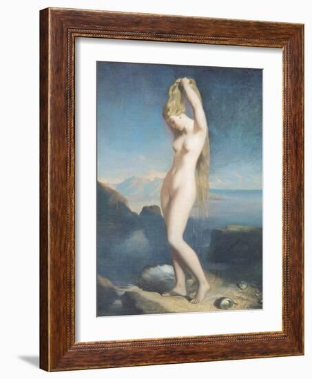 Venus Anadyomene, or Venus of the Sea, 1838-Theodore Chasseriau-Framed Giclee Print