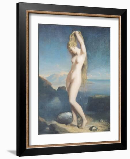 Venus Anadyomene, or Venus of the Sea, 1838-Theodore Chasseriau-Framed Giclee Print