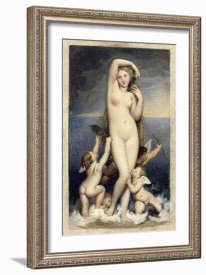 Vénus anadyomène-Jean-Auguste-Dominique Ingres-Framed Giclee Print