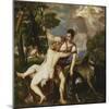 Venus and Adonis, 1554-Titian (Tiziano Vecelli)-Mounted Giclee Print