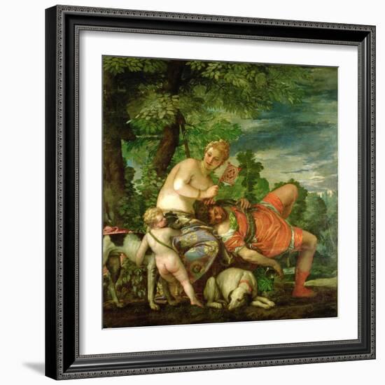 Venus and Adonis, 1580-Paolo Veronese-Framed Giclee Print