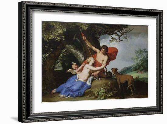 Venus and Adonis, 1632-Abraham Bloemaert-Framed Giclee Print