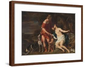Venus and Adonis, 1657-60-Ferdinand Bol-Framed Giclee Print