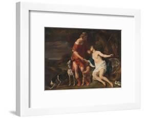 Venus and Adonis, 1657-60-Ferdinand Bol-Framed Giclee Print
