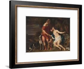 Venus and Adonis, 1657-60-Ferdinand Bol-Framed Giclee Print