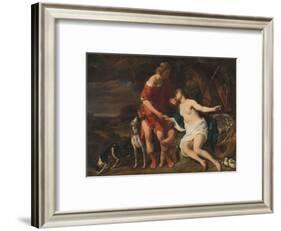 Venus and Adonis, 1657-60-Ferdinand Bol-Framed Giclee Print