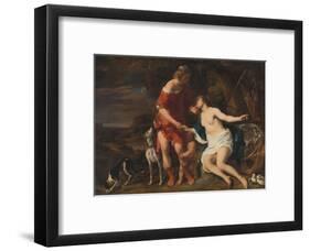 Venus and Adonis, 1657-60-Ferdinand Bol-Framed Giclee Print