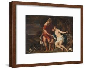 Venus and Adonis, 1657-60-Ferdinand Bol-Framed Giclee Print
