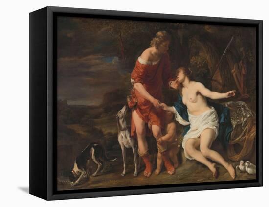Venus and Adonis, 1657-60-Ferdinand Bol-Framed Premier Image Canvas