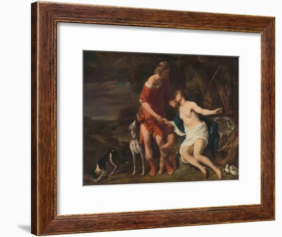 Venus and Adonis, 1657-60-Ferdinand Bol-Framed Giclee Print