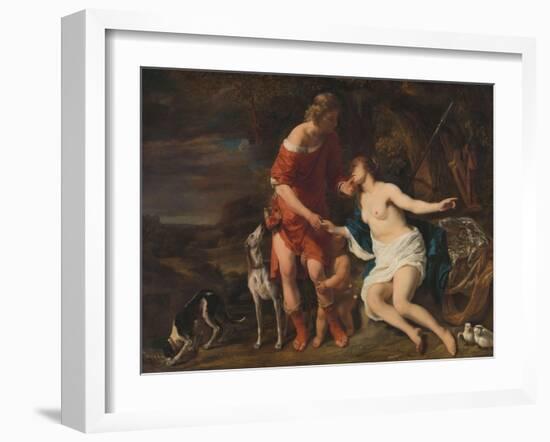 Venus and Adonis, 1657-60-Ferdinand Bol-Framed Giclee Print