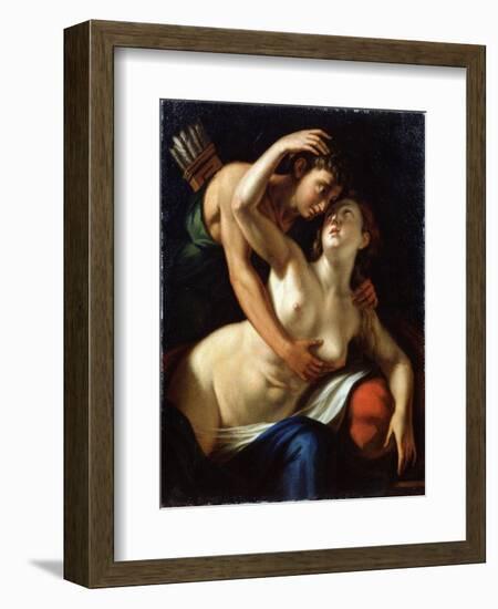 Venus and Adonis, 16th Century-Luca Cambiaso-Framed Giclee Print