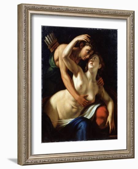 Venus and Adonis, 16th Century-Luca Cambiaso-Framed Giclee Print