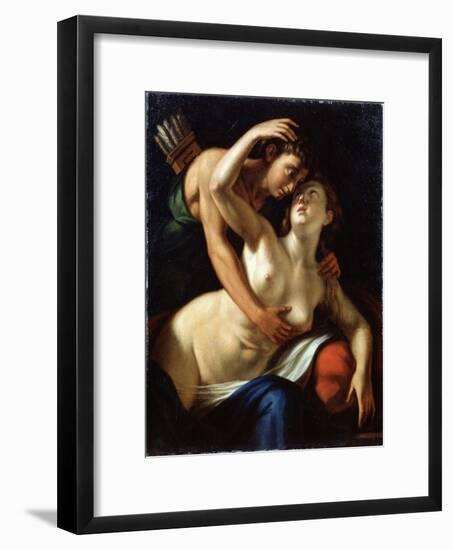 Venus and Adonis, 16th Century-Luca Cambiaso-Framed Giclee Print