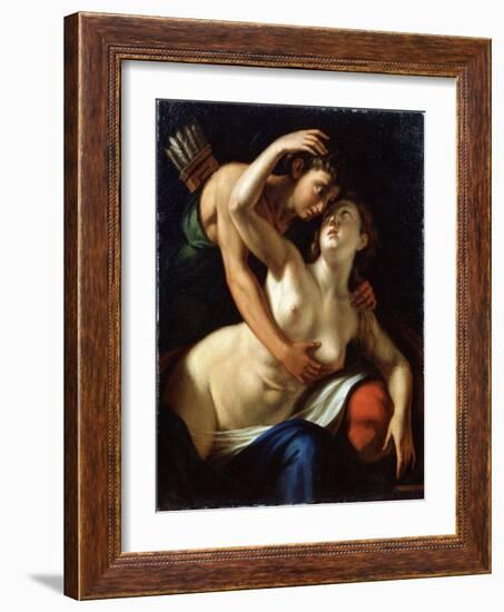 Venus and Adonis, 16th Century-Luca Cambiaso-Framed Giclee Print