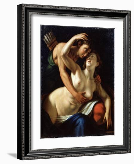 Venus and Adonis, 16th Century-Luca Cambiaso-Framed Giclee Print