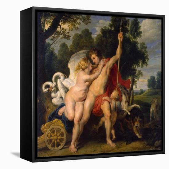 Venus and Adonis, C1614-Peter Paul Rubens-Framed Premier Image Canvas