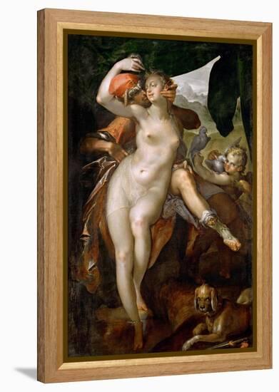 Venus and Adonis, Ca 1595-1597-Bartholomeus Spranger-Framed Premier Image Canvas