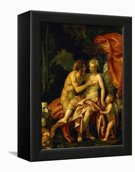 Venus and Adonis, circa 1580-Paolo Veronese-Framed Premier Image Canvas