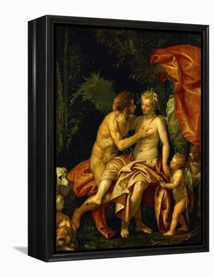 Venus and Adonis, circa 1580-Paolo Veronese-Framed Premier Image Canvas