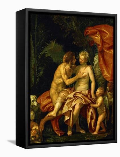 Venus and Adonis, circa 1580-Paolo Veronese-Framed Premier Image Canvas