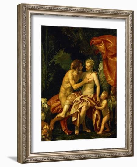 Venus and Adonis, circa 1580-Paolo Veronese-Framed Giclee Print