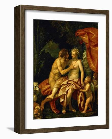 Venus and Adonis, circa 1580-Paolo Veronese-Framed Giclee Print