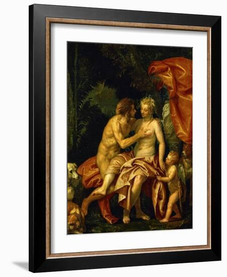 Venus and Adonis, circa 1580-Paolo Veronese-Framed Giclee Print