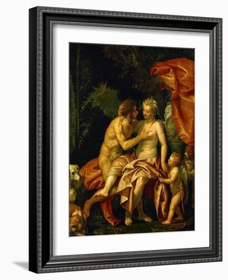 Venus and Adonis, circa 1580-Paolo Veronese-Framed Giclee Print