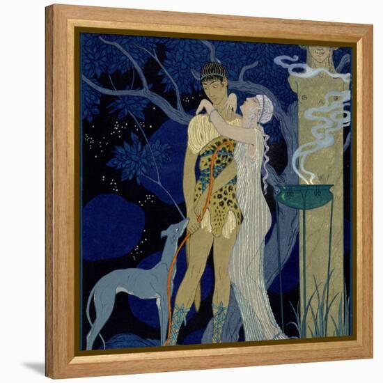 Venus and Adonis-Georges Barbier-Framed Premier Image Canvas