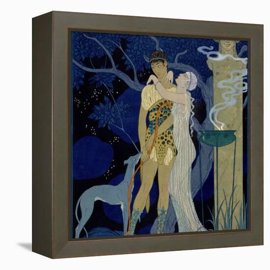 Venus and Adonis-Georges Barbier-Framed Premier Image Canvas