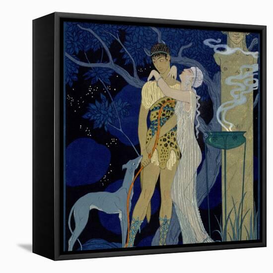 Venus and Adonis-Georges Barbier-Framed Premier Image Canvas