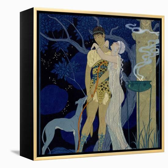 Venus and Adonis-Georges Barbier-Framed Premier Image Canvas
