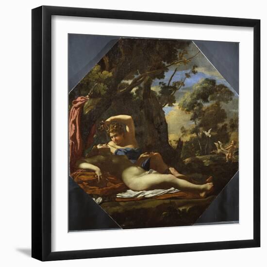 Venus and Adonis-Simon Vouet-Framed Giclee Print