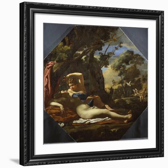 Venus and Adonis-Simon Vouet-Framed Giclee Print