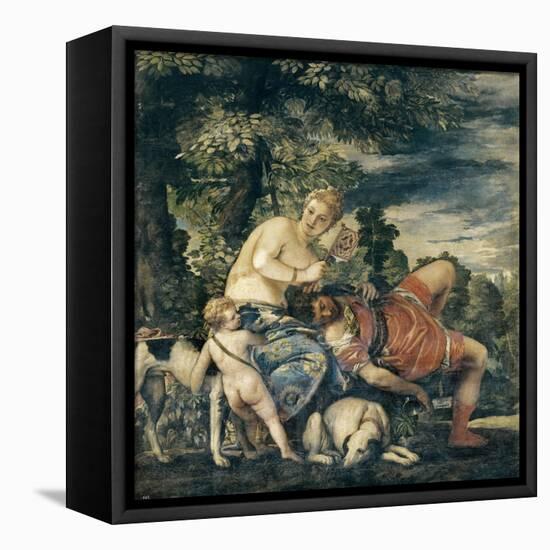 Venus and Adonis-Paolo Veronese-Framed Stretched Canvas