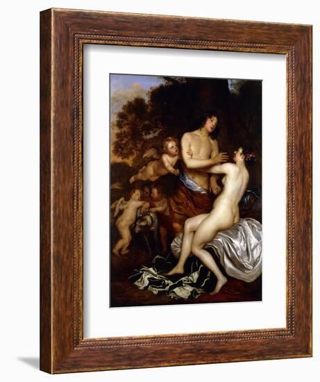 Venus and Adonis-Jan Mytens-Framed Giclee Print