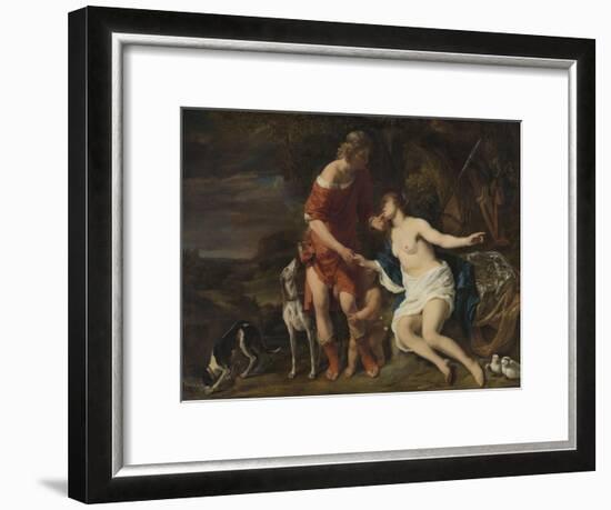 Venus and Adonis-Ferdinand Bol-Framed Art Print